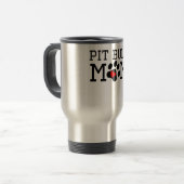 Mug De Voyage Maman de pitbull (Devant gauche)