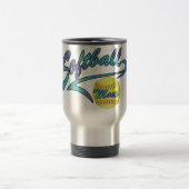Mug De Voyage Maman de softball à frappe rapide queue athlétique (Centre)