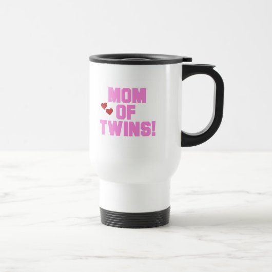 Mug De Voyage Maman de T-shirts et cadeaux Twins-Pink (Droite)