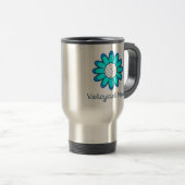 Mug De Voyage Maman de volleyball d'Aqua (Devant droit)