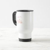 Mug De Voyage Maman Etablie Rose Push Aquarelle Florale (Devant gauche)