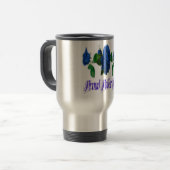 Mug De Voyage Maman fière de police (Devant gauche)