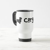 Mug De Voyage Maman fraîche de corgi des textes (Devant gauche)
