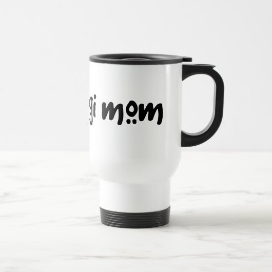 Mug De Voyage Maman fraîche de corgi des textes (Droite)