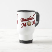 Mug De Voyage Maman mignonne de baseball (Devant droit)