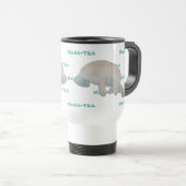 Mug De Voyage Mana-tea drôle Pun Manatee (Devant droit)