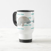 Mug De Voyage Mana-tea drôle Pun Manatee (Devant gauche)