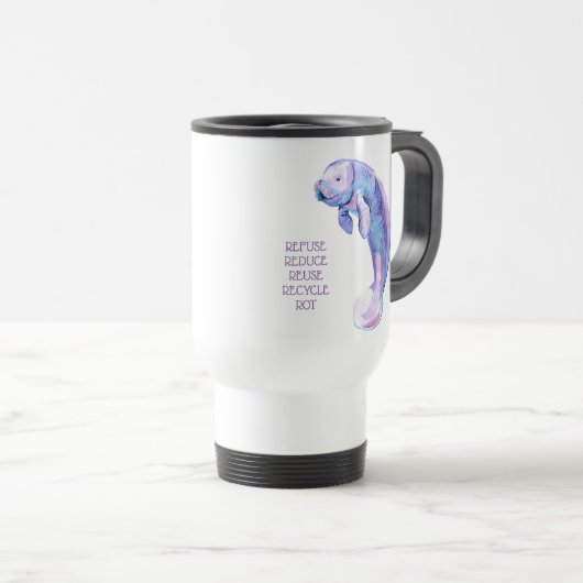 Mug De Voyage Manatte pourpre (Devant droit)