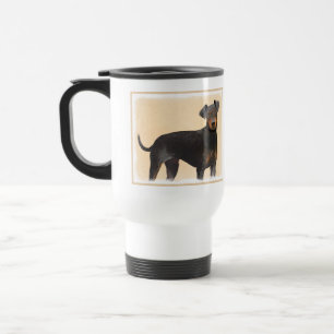 Mug De Voyage Manchester Terrier Peinture Art animal original
