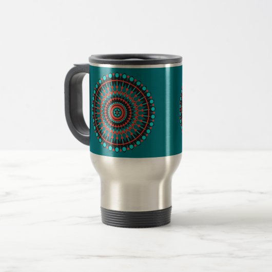 Mug De Voyage Mandala amérindienne (Devant gauche)