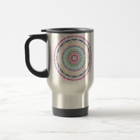 Mug De Voyage mandala coloré (Gauche)