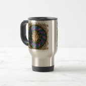 Mug De Voyage Mandala de l'OM Bouddha (Devant gauche)