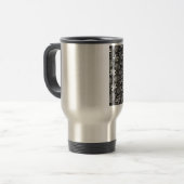 Mug De Voyage Mandala monochrome (Devant gauche)