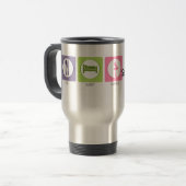 Mug De Voyage Manger Dormir Danser! (Devant gauche)