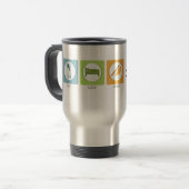 Mug De Voyage Manger Dormir Peindre (Devant gauche)