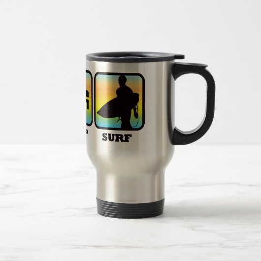 Mug De Voyage Mangez, dormez, surfez (Droit)