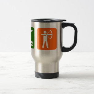 Mug De Voyage Mangez le tir à l'arc de sommeil !