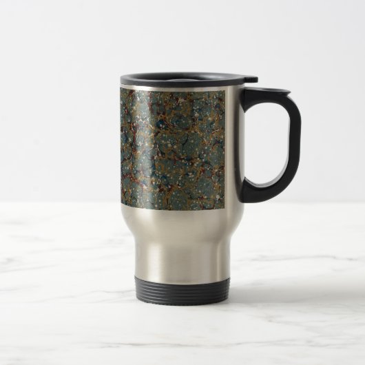 Mug De Voyage Marbled Abstract Painting (Droit)