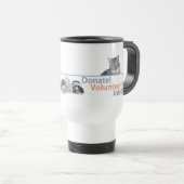 Mug De Voyage Marchandise de logo de PUPs avec chat tabby (Devant droit)