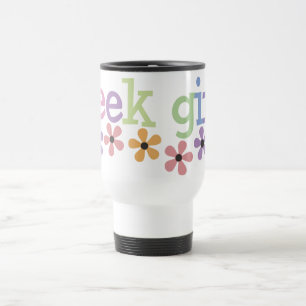 Mug De Voyage Marguerites de fille de geek