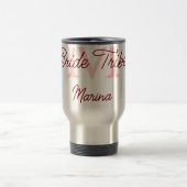 Mug De Voyage Mariée tribe monogramme rouge douche nuptiale simp (Centre)