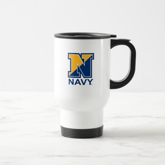 Mug De Voyage Marine américaine | Marine initiale N (Droite)
