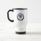 Mug De Voyage Marine américaine | Officier Crest (Gauche)