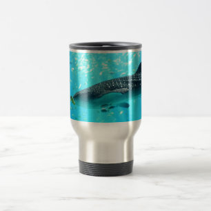 Mug De Voyage Marine Eau Chic Cool élégant Baleine Bleue Requin