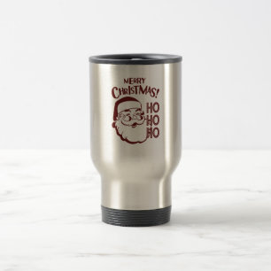 Mug De Voyage Maroon Monochrome Moderne Joyeux Noël