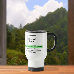 Mug De Voyage Marque d'affaires avec lumière verte sur
