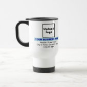 Mug De Voyage Marque d'entreprise avec un bleu clair (Gauche)