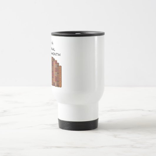 Mug De Voyage Mars est le mois national de la lecture (Centre)
