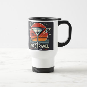 Mug De Voyage Martini Space Travel 1957 Space Age Logo