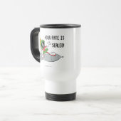 Mug De Voyage MARVIN LE MARTIEN ™ Fusée à chevaucher (Devant gauche)
