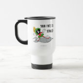 Mug De Voyage MARVIN LE MARTIEN ™ Fusée à chevaucher (Gauche)