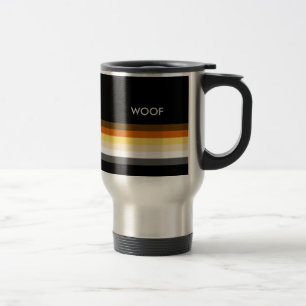 Mug De Voyage Masculine et Sleek Gay Bear Pride Drapeau laine