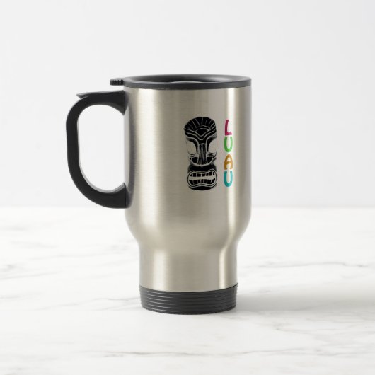 Mug De Voyage Masque Tiki Polynésien Luau (Gauche)