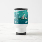 Mug De Voyage Massachusetts Night Cityscape | Boston City (Centre)