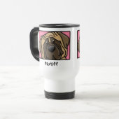 Mug De Voyage Mastiff carré de bande dessinée (Devant gauche)