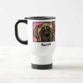 Mug De Voyage Mastiff carré de bande dessinée (Gauche)