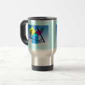 Mug De Voyage Mathématiques colorées (Devant gauche)