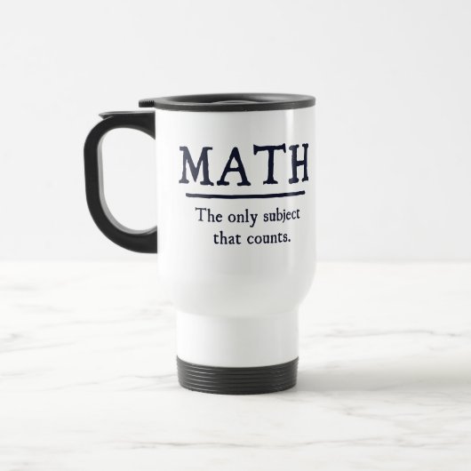 Mug De Voyage Maths le seul sujet qui compte (Gauche)