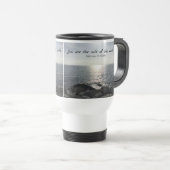 Mug De Voyage Matthieu 5:13 Vous êtes le sel de l'océan terrestr (Devant droit)