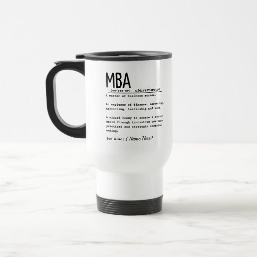 MUG DE VOYAGE MBA (Gauche)