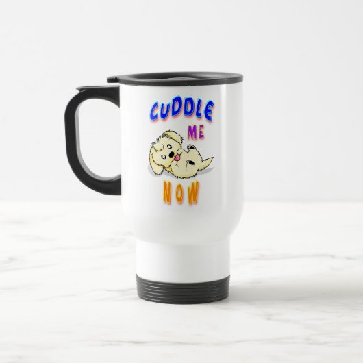 Mug De Voyage Me câliner maintenant (Gauche)
