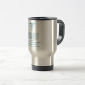 Mug De Voyage Médecin Assistant Définition PA Étudiants Médicale (Devant droit)