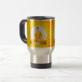 Mug De Voyage Méditer Bouddha voyage mug (Devant gauche)