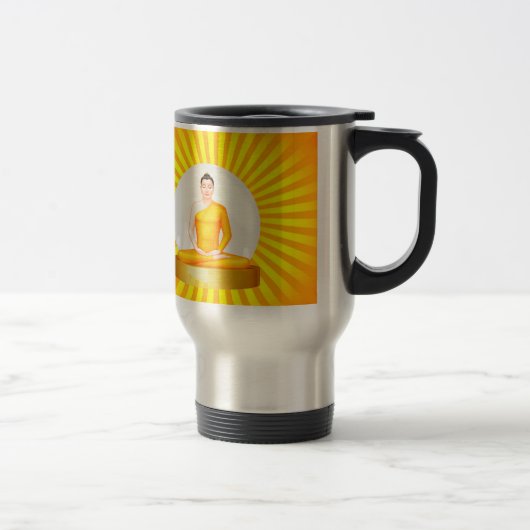 Mug De Voyage Méditer Bouddha voyage mug (Droit)