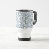 Mug De Voyage Mediterranean Tiles, Moroccan, Majolica, Azulejo (Devant droit)