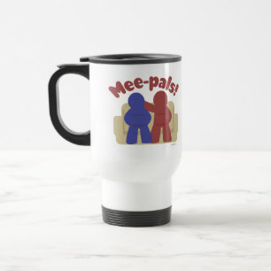 Mug De Voyage Mee Pals Cool Meeple Gamer Friends Logo
